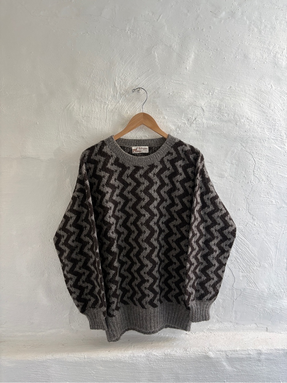 Fotrama 100% alpaca Wool grandpa style sweater